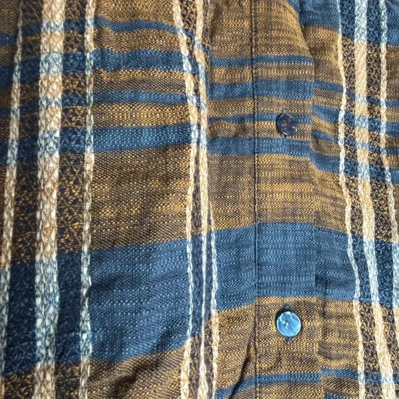 Gorgeous Spartina 449 Tillie Midi Shirt Dress in Kalalanta Plaid Navy - Picture 5 of 8